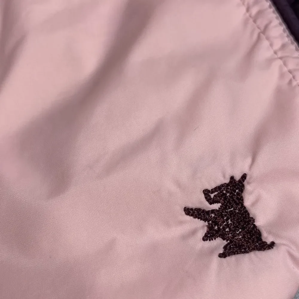 JUICY COUTURE Vintage Down Filled Dog Vest Reversible with Hood